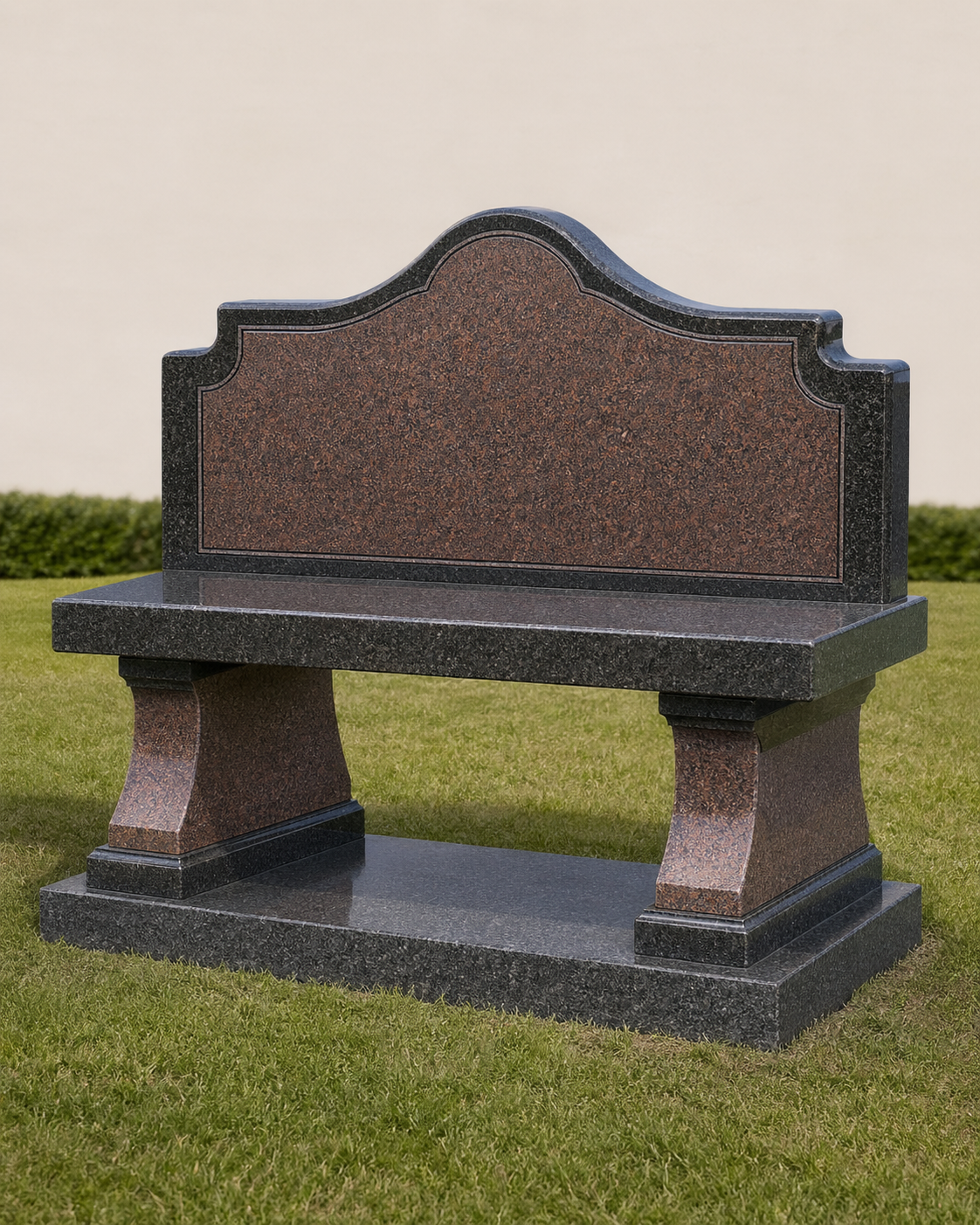 Granite Garden Memorial Bench hand-carved by Garden Bench Memorials in NJ — image 1