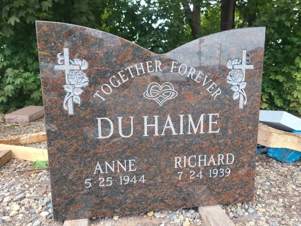Granite Garden Memorial Bench hand-carved by Garden Bench Memorials in NJ — image 3